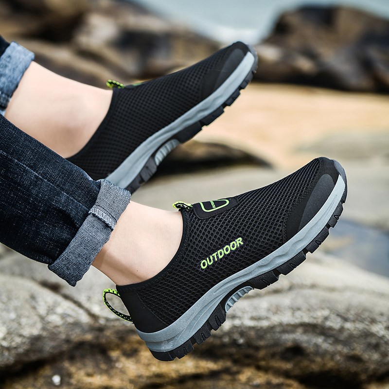 2022 신상 빅사이즈 패션 스니커즈 시부 캐쥬얼 아웃도어 매쉬 슬립온